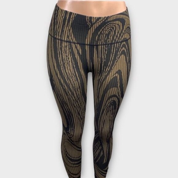 Sage Collective Jacquard Rib Knit Leggings Brown Sepia Tint Size,  Medium - Picture 3 of 9